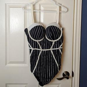 Torrid Nightmare Before Christmas One Piece Bathing Suit Jack Skellington